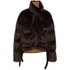 Ottolinger Faux-fur Jacket In Brown