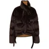 Ottolinger Faux-fur Jacket In Brown
