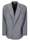 Ottolinger Oversized Buttoned Blazer In Gray