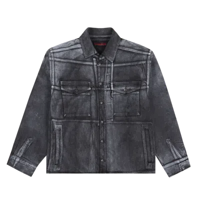 Ottolinger Oversized Denim Shirt Black