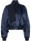 Ottolinger Long-sleeved High-neck Casual Jacket In Blue