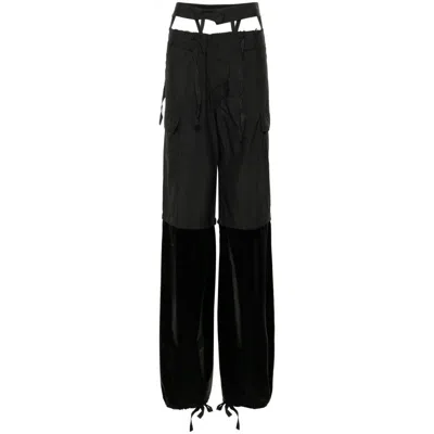 Ottolinger Raw-cut Finish Trousers In Black
