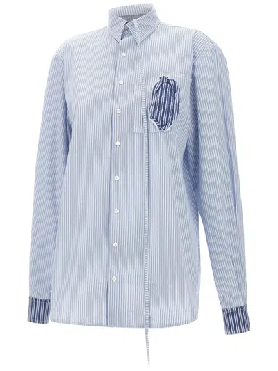 OTTOLINGER PATCH-DETAIL STRIPED SHIRT