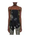 Ottolinger Pattern Denim Vest In Black