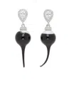 Ottolinger Crystal-embellished Drop Earrings In White