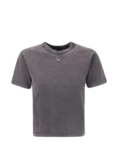 Ottolinger Pierced T-shirt In Gray