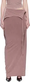 Ottolinger Pink Slitted Maxi Skirt In Pink