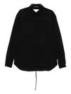 Ottolinger Pinstripe-print Pocket Top In Black
