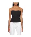 Ottolinger Pinstriped Deconstructed Corset Top In White