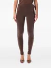 Ottolinger Sculpted Hip Brown Organic Cotton Leggings In Brown