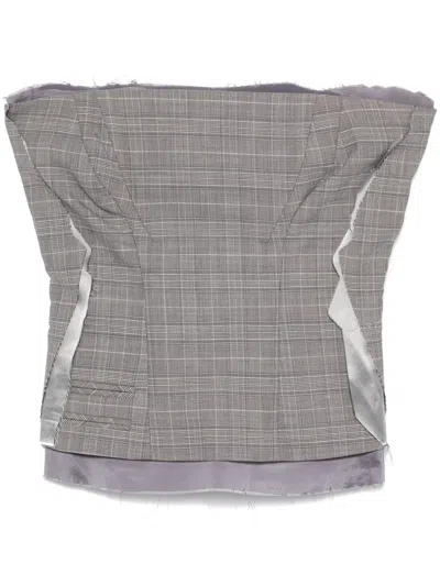 Ottolinger Wool Blend Corset In Grey