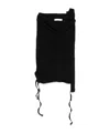 Ottolinger Fine-ribbed Mini Skirt In Black