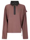 Ottolinger Long-sleeved Polo T-shirt In Brown