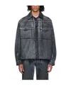 Ottolinger Printed Denim Jacket In Black