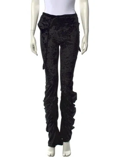 Pre-owned Ottolinger Printed Straight Leg Pants In Black