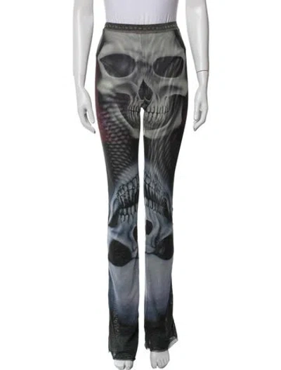 Pre-owned Ottolinger Printed Straight Leg Pants In Multi