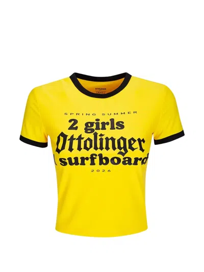 Ottolinger Printed T-shirt In Yellow