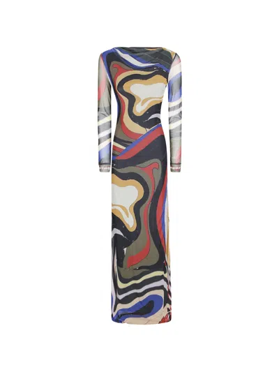 Ottolinger Psychedelic-print Maxi Dress In Multi