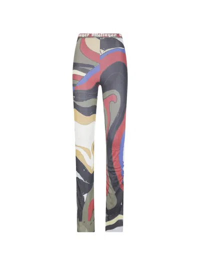Ottolinger Psychedelic-print Mesh Trousers In Multi