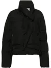 Ottolinger Asymmetric Short Down Jacket In Black