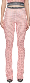 Ottolinger Red Check Lounge Pants In Gingham Print