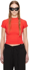 Ottolinger Red Deconstructed T-shirt In Red