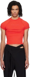 Ottolinger Red Deconstructed T-shirt In Red