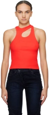 Ottolinger Red Rib Tank Top In Red