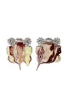 Ottolinger Rhinestone Earrings In Brown