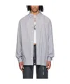 Ottolinger Rhinestone-embellished Striped Shirt In Gray