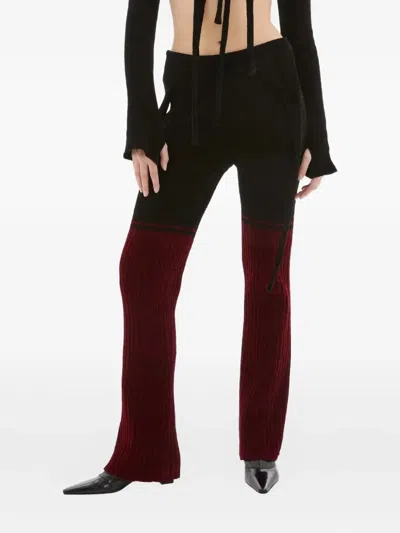 Ottolinger Ribbed Trousers In Black