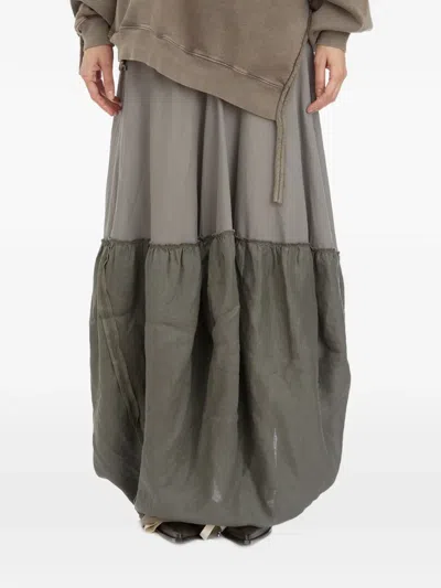 Ottolinger Ruffled Cargo Skirt In Gray