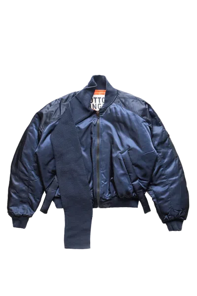 Ottolinger Scarf Bomber Jacket Blue