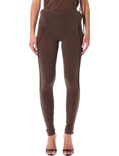 Ottolinger Sculpted Hip Leggings - Size S In Dark Brown