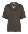 Ottolinger Oversized Charm Organic Cotton T-shirt In Black