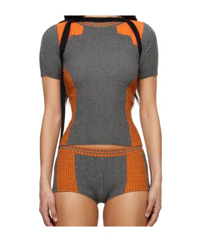 Ottolinger Short-sleeved T-shirt In Gray