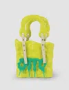 Ottolinger Green Signature Ceramic Bag In Acid Green