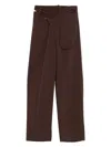 Ottolinger Signature Wrap-cut Trousers In Brown