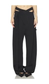 Ottolinger Knitted Wrap Pants In Black