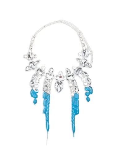 Ottolinger 吊饰钻石镶嵌项链 In Silver