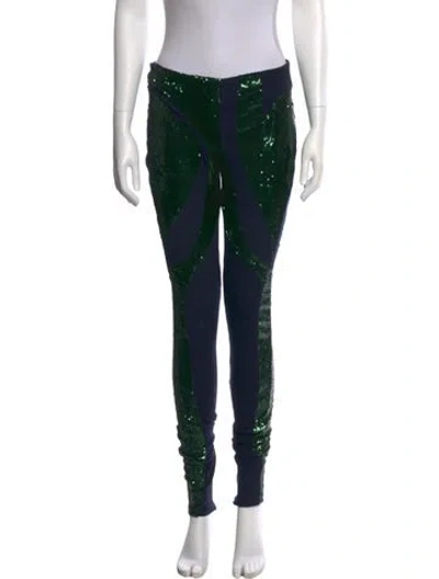 Pre-owned Ottolinger Skinny Leg Pants In Green