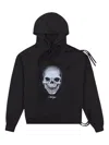 Ottolinger Skull-print Deconstructed Hoodie