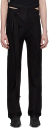Ottolinger Ssense Exclusive Black Signature Wrap Jeans In Black