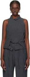 Ottolinger Ssense Exclusive Gray Tank Top In Anthracite Anthra