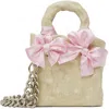 Ottolinger Ssense Exclusive Off-white Signature Ceramic Bag In Sand Bows Sandbo