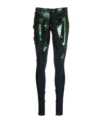 Ottolinger Stitched Sequined Leggings In Black