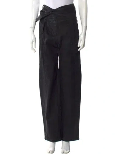 Pre-owned Ottolinger Straight Leg Pants In Black