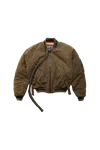 Ottolinger Strap Bomber Jacket Green