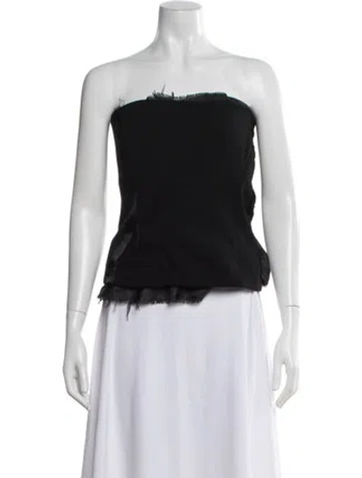 Pre-owned Ottolinger Strapless Top In Black