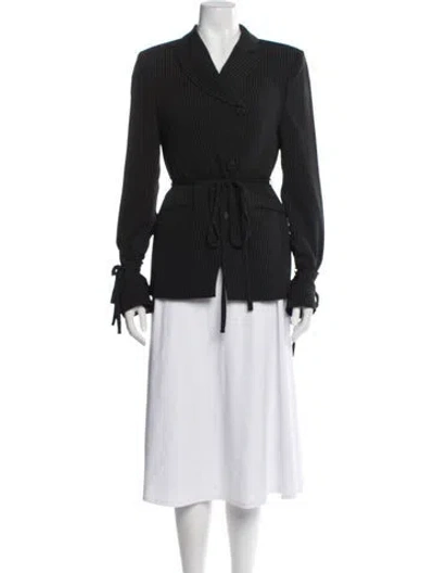Pre-owned Ottolinger Striped Blazer In Black